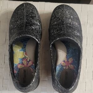 Grey's Anatomy Black Floral Mules